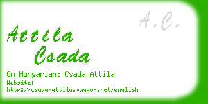 attila csada business card